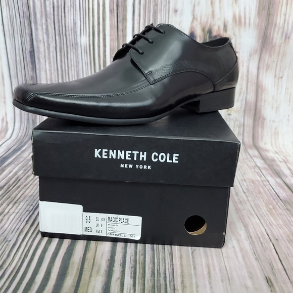 ?Kenneth Cole Black Leather Magic Place Oxfords main image 8